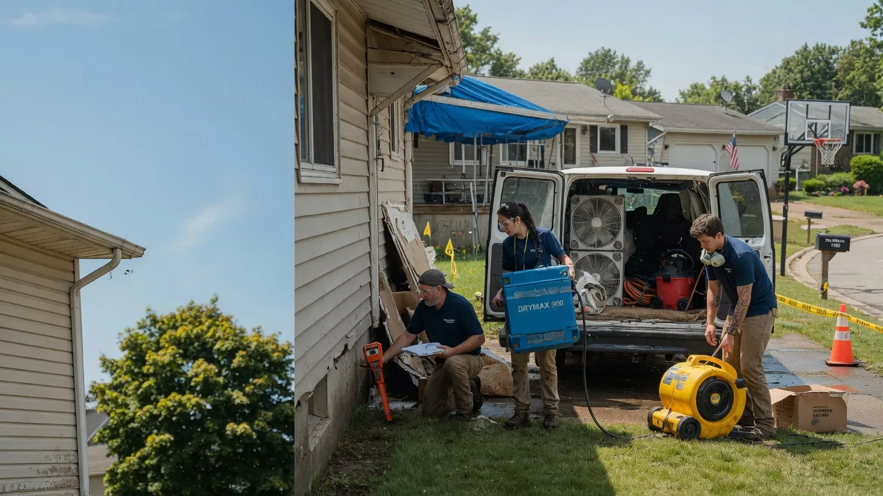 Ceiling Leak Cleanup in Clinton, WI near me